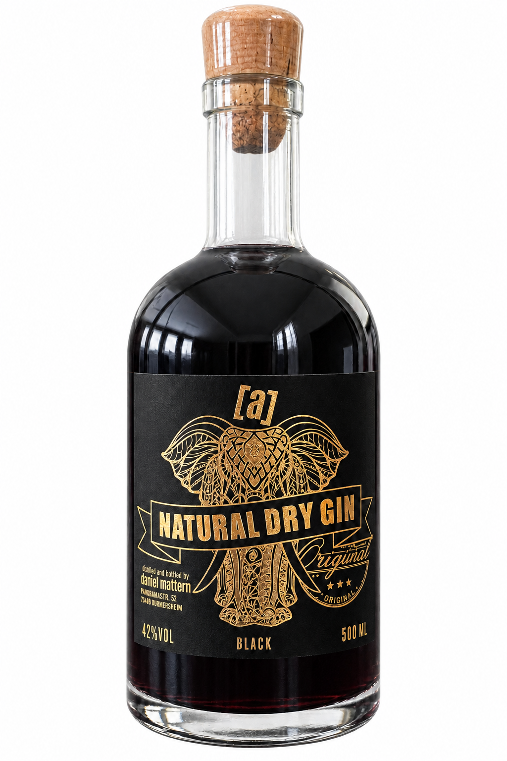 Black Gin mit echten Brombeeren